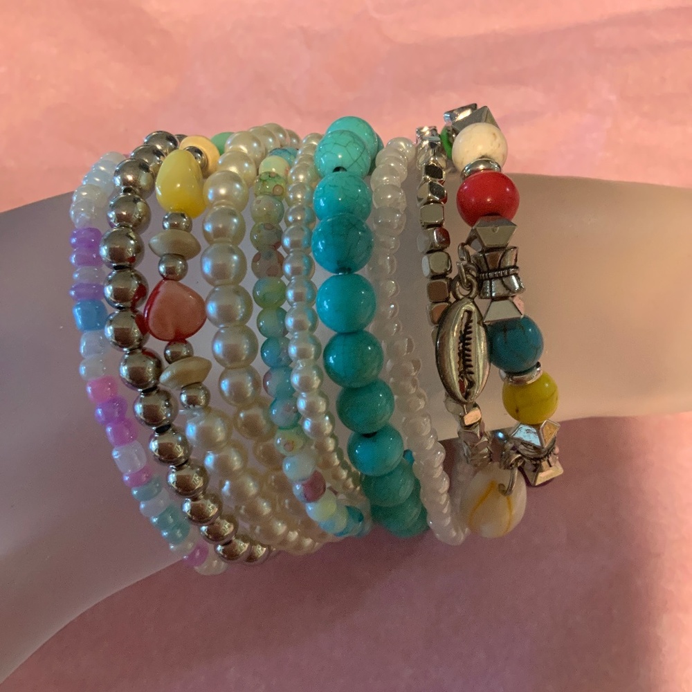 Beaded bracelet set fun jewelry